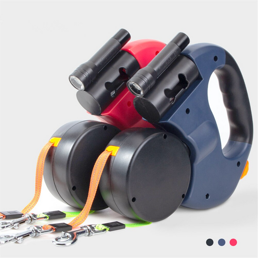 Retractable Pet Leash with Light and bags