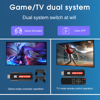 Game Tv Stick 2 En 1 8K Ultra HD